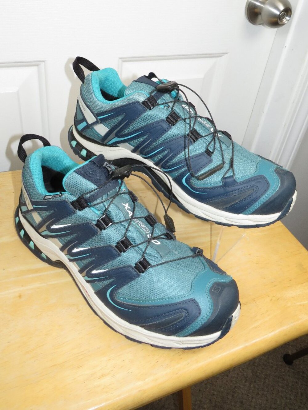 Salomon XA Pro 3D CS WP Trail Running Shoe - Women's Size 10 Teal/Blue